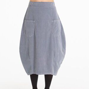 Bohemian San Fran Cut Loose "Pocket Lantern" skirt in Myrtle Green (not gray)